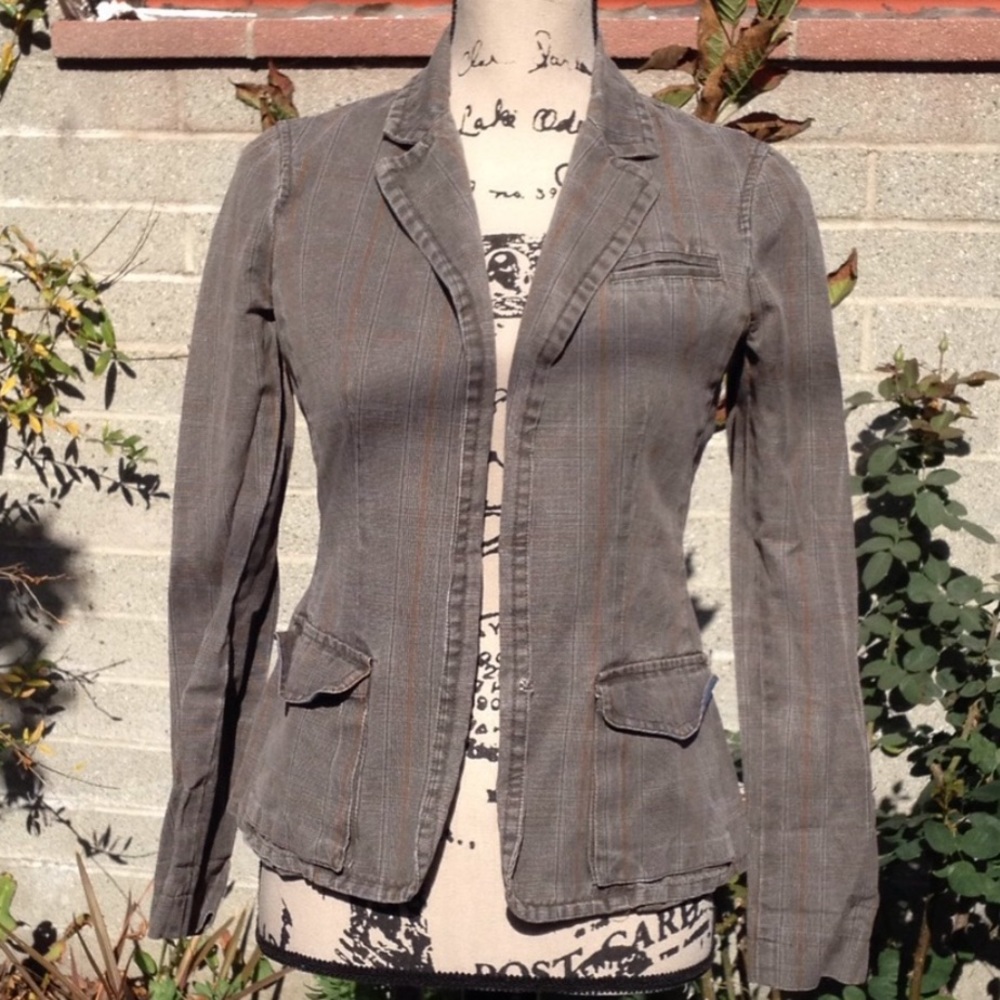 Vince Preppy Plaid Blazer Sz 4